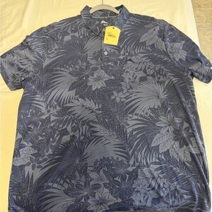 NWT Men's Blue Floral Shirt